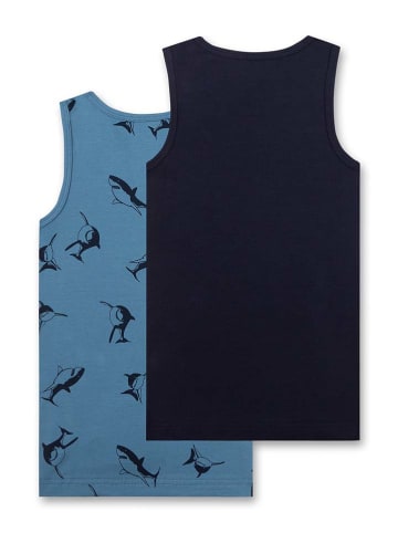 s.Oliver 2er-Set: Unterhemden in Schwarz/ Blau