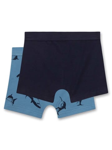 Sanetta 2-delige set: boxershorts blauw/zwart