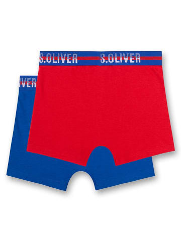 s.Oliver 2er-Set: Boxershorts in Rot/ Blau