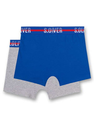 s.Oliver 2er-Set: Boxershorts in Blau/ Grau