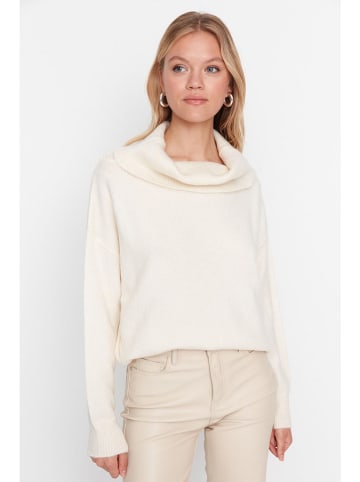 trendyol Sweter w kolorze kremowym
