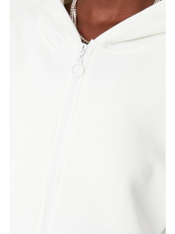 trendyol Sweatjacke in Weiß