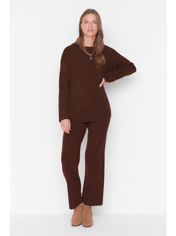 trendyol 2tlg. Outfit in Braun