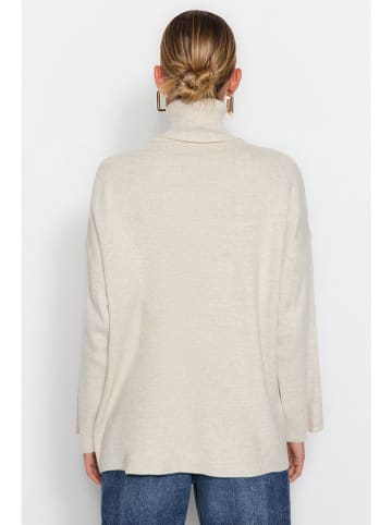 trendyol Rollkragenpullover in Creme