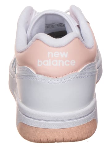 New Balance Leder-Sneakers "480" in Weiß