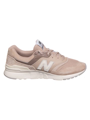 New Balance Leder-Sneakers "997" in Hellbraun/ Grau