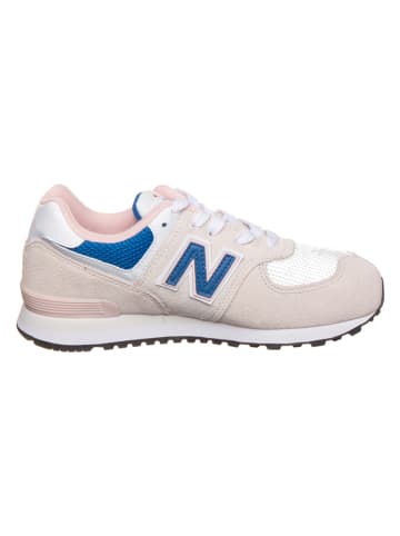 New Balance Sneakersy "574" w kolorze beżowo-białym