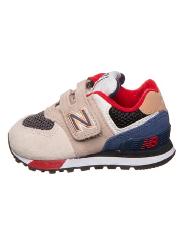 New Balance Sneakers "574" beige/donkerblauw