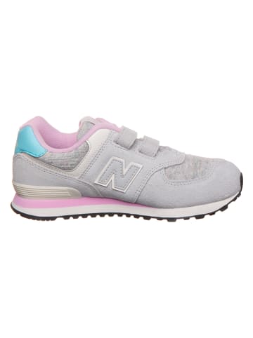 New Balance Leder-Sneakers "574" in Grau
