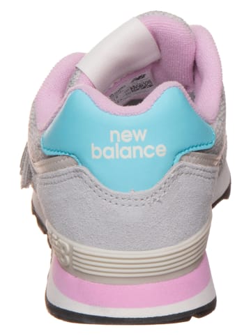 New Balance Leder-Sneakers "574" in Grau