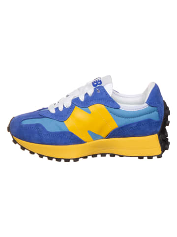 New Balance Leder-Sneakers "327" in Blau