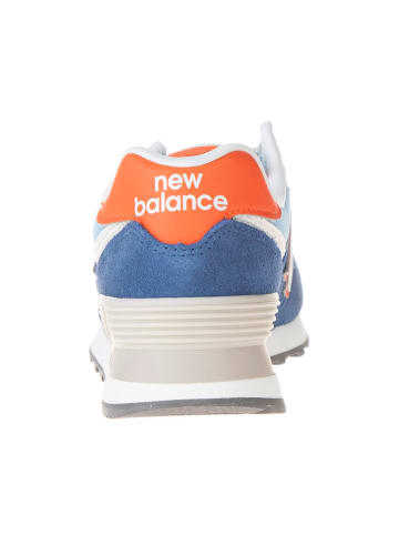 New Balance Leren sneakers blauw/beige/oranje