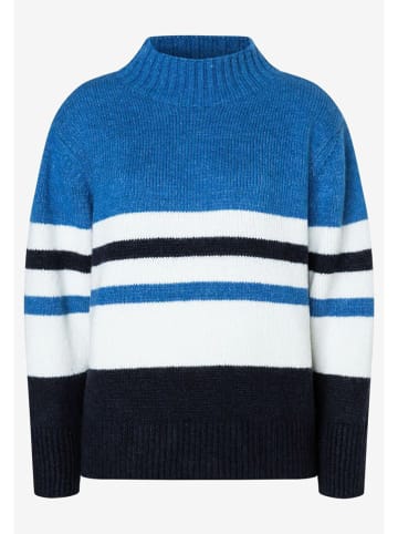 More & More Sweter w kolorze niebiesko-biało-czarnym