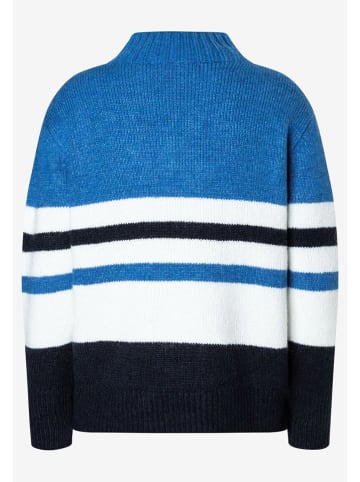 More & More Sweter w kolorze niebiesko-biało-czarnym