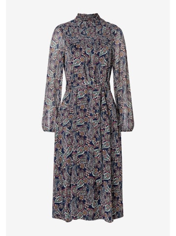 More & More Jurk donkerblauw/beige