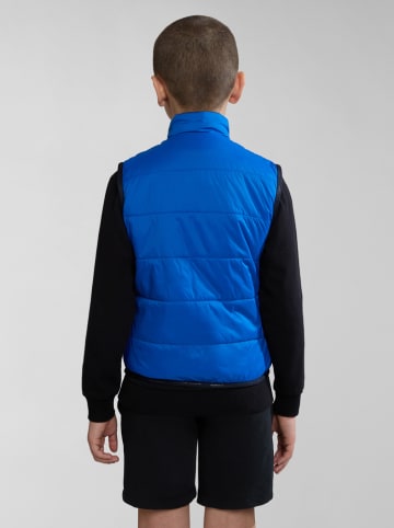 Napapijri Omkeerbare doorgestikte bodywarmer blauw/donkerblauw