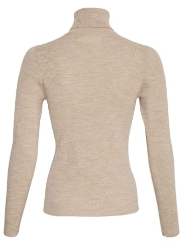 MOSS COPENHAGEN Wollrollkragenpullover "Rigmor" in Beige