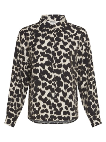 MOSS COPENHAGEN Bluse "Ottelie" in Schwarz/ Creme