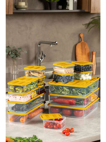 Violeta Home 18-delige set: vershouddozen geel