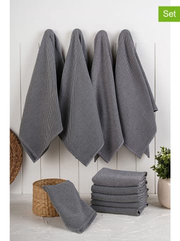 Violeta Home 10er- Set: Geschirrtücher in Grau - (L)76 x (B)43 cm