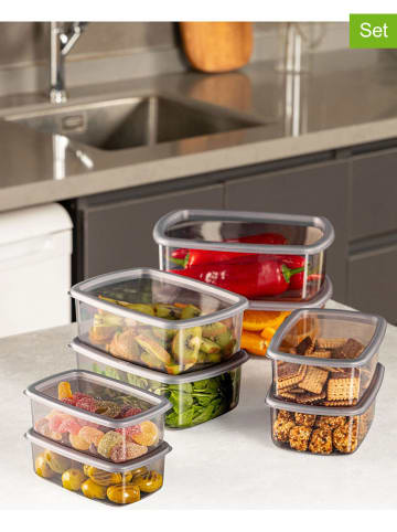 Violeta Home 8-delige set: vershouddozen antraciet