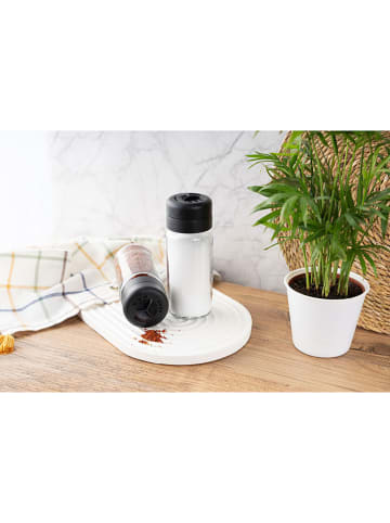 Violeta Home Dozowniki (2 szt.) w kolorze czarnym na przyprawy - 245 ml
