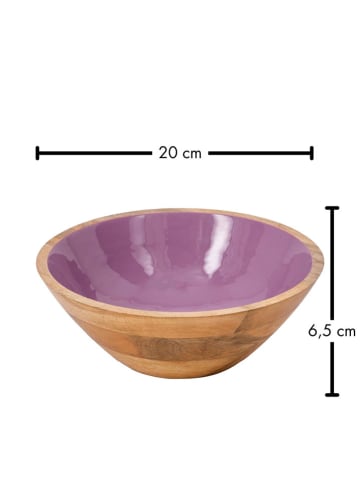FYNCH-HATTON Schüssel "Singita" in Lila/ Hellbraun - Ø 20 cm