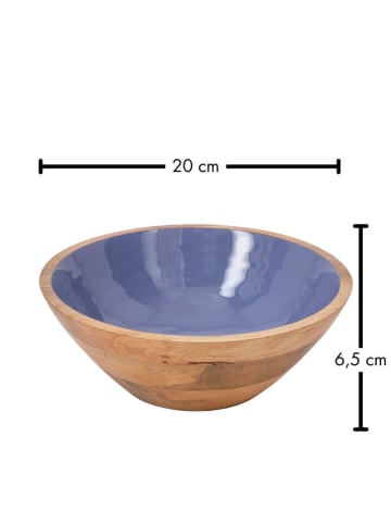 FYNCH-HATTON Schüssel "Singita" in Blau/ Hellbraun - Ø 20 cm