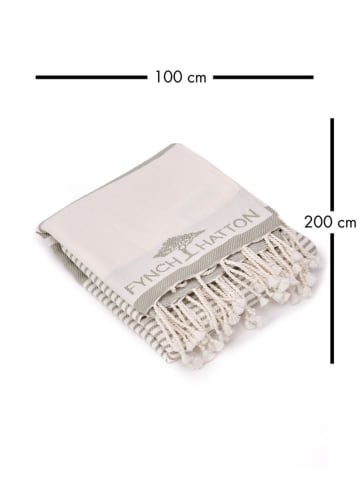 FYNCH-HATTON Strandtuch in Creme/ Beige - (L)200 x (B)100 cm