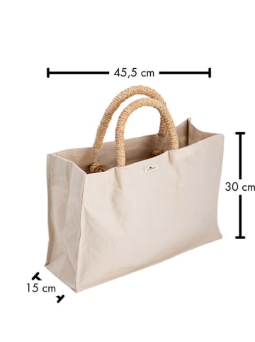 FYNCH-HATTON Shopper "Amari" in Beige - (B)45,5 x (H)30 cm