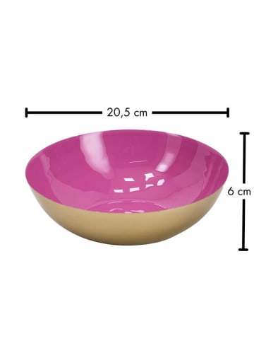 FYNCH-HATTON Dekoschale "Naledi" in Pink/ Gold - Ø 16,5 cm