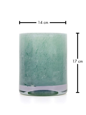FYNCH-HATTON Vase "Kommetje" in Mint - (H)17 x Ø 14 cm