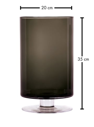 FYNCH-HATTON Vase "Elani" in Anthrazit - (H)35 x Ø 20 cm