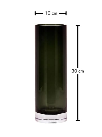 FYNCH-HATTON Vase "Elani" in Anthrazit - (H)30 x Ø 10 cm