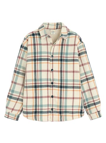 COOL CLUB Sweatjacke in Creme/ Hellblau/ Rot