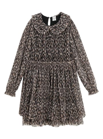 COOL CLUB Kleid in Hellbraun/ Schwarz