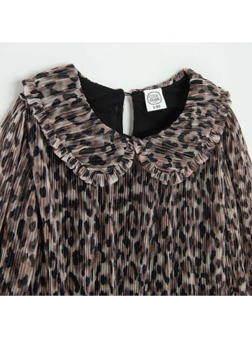 COOL CLUB Kleid in Hellbraun/ Schwarz