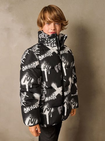 COOL CLUB Winterjacke in Schwarz/ Weiß