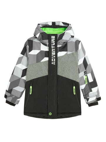 COOL CLUB Winterjacke in Schwarz/ Grün/ Weiß