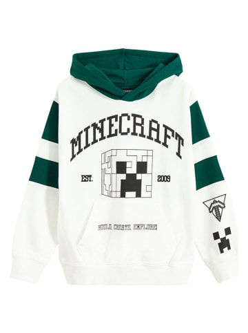 COOL CLUB Hoodie wit/donkergroen/zwart