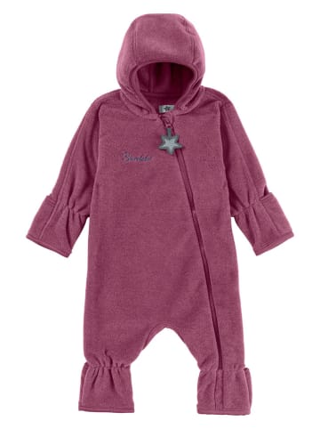 Sterntaler Fleece-Overall in Beerenrosa