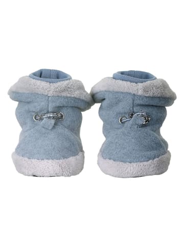 Sterntaler® Hausschuhe in Hellblau/ Weiß