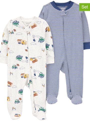 carter's 2-delige set: pakjes blauw/wit