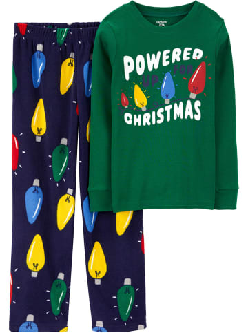 carter's Pyjama groen/donkerblauw