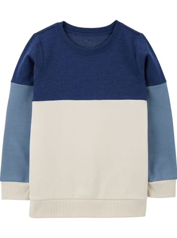 carter's Sweatshirt in Creme/ Blau