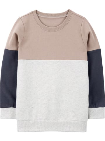 carter's Sweatshirt in Hellbraun/ Grau/ Dunkelblau
