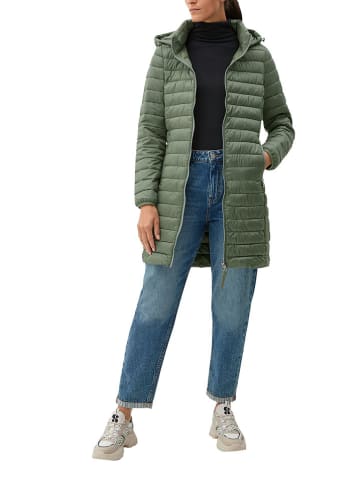 S.OLIVER RED LABEL Płaszcz pikowany w kolorze zielonym