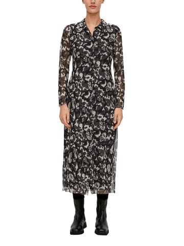 s.Oliver Kleid in Schwarz/ Weiß