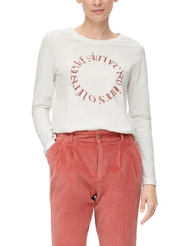 s.Oliver Longsleeve in Weiß