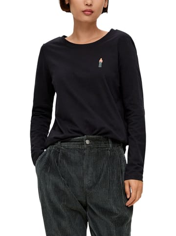 s.Oliver Longsleeve in Schwarz